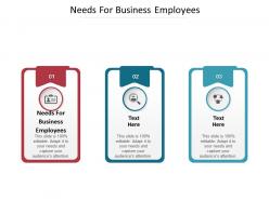 Needs for business employees ppt powerpoint presentation styles grid cpb