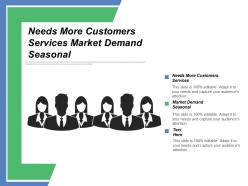 Needs more customers services market demand seasonal overall schedule