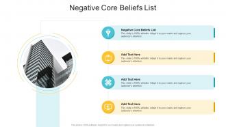 Negative Core Beliefs List In Powerpoint And Google Slides Cpb