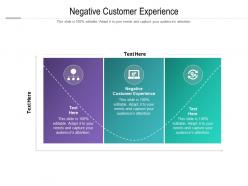 Negative customer experience ppt powerpoint presentation icon good cpb
