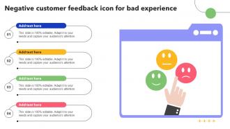 Negative Customer Feedback Icon For Bad Experience