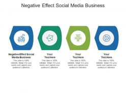 Negative effect social media business ppt powerpoint presentation file templates cpb