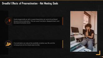 Negative Effects Of Procrastination In Workplace Training Ppt