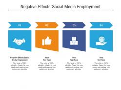 Negative effects social media employment ppt powerpoint presentation slides display cpb