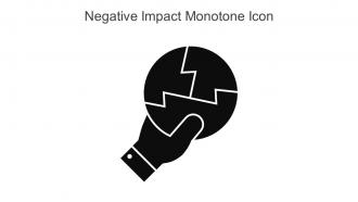 Negative Impact Monotone Icon In Powerpoint Pptx Png And Editable Eps Format
