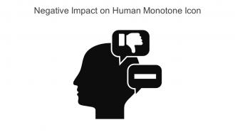 Negative Impact On Human Monotone Icon In Powerpoint Pptx Png And Editable Eps Format