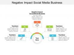 Negative impact social media business ppt powerpoint presentation styles template cpb