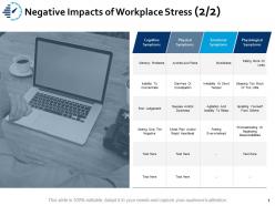 Negative impacts of workplace stress emotional ppt powerpoint presentation show diagrams