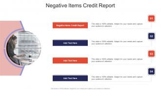 Negative Items Credit Report In Powerpoint And Google Slides Cpb