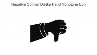 Negative Opinion Dislike Hand Monotone Icon In Powerpoint Pptx Png And Editable Eps Format