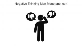 Negative Thinking Man Monotone Icon In Powerpoint Pptx Png And Editable Eps Format