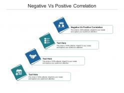 Negative vs positive correlation ppt powerpoint presentation ideas graphics template cpb