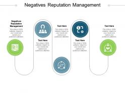 Negatives reputation management ppt powerpoint presentation ideas cpb