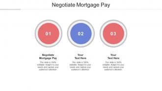 Negotiate mortgage pay ppt powerpoint presentation inspiration maker cpb