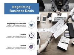 Negotiating business deals ppt powerpoint presentation ideas shapes cpb