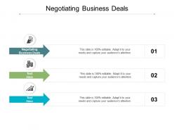 Negotiating business deals ppt powerpoint presentation portfolio template cpb