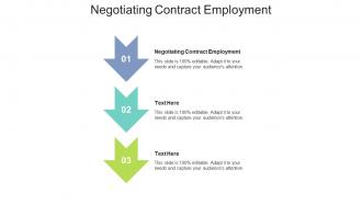Negotiating contract employment ppt powerpoint presentation summary diagrams cpb