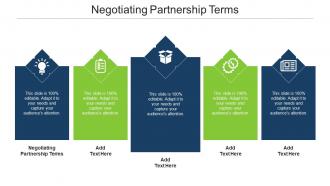 Negotiating Partnership Terms Ppt PowerPoint Presentation Visual Aids Model Cpb
