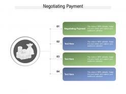 Negotiating payment ppt powerpoint presentation pictures slideshow cpb