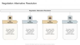 Negotiation Alternative Resolution In Powerpoint And Google Slides Cpb