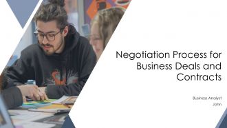 Negotiation Process For Business Deals And Contracts PPT Outline AT
