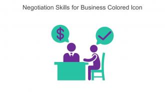Negotiation Skills For Business Colored Icon In Powerpoint Pptx Png And Editable Eps Format
