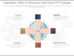 Negotiation skills for business deal good ppt example