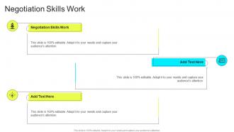 Negotiation Skills Work In Powerpoint And Google Slides Cpb