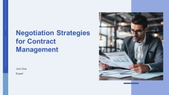 Negotiation Strategies For Contract Management PPT PowerPoint AT