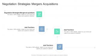 Negotiation Strategies Mergers Acquisitions In Powerpoint And Google Slides Cpb