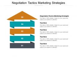 Negotiation tactics marketing strategies ppt powerpoint presentation ideas aids cpb