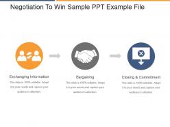 Negotiation to win sample ppt example file