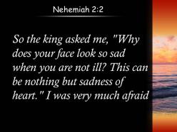 Nehemiah 2 2 i was very much afraid powerpoint church sermon
