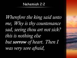 Nehemiah 2 2 i was very much afraid powerpoint church sermon