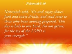 Nehemiah 8 10 the joy of the lord powerpoint church sermon