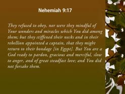 Nehemiah 9 17 the miracles you performed powerpoint church sermon
