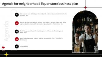 Neighborhood Liquor Store Business Plan Powerpoint Presentation Slides Professionally Compatible