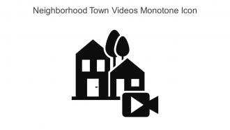Neighborhood Town Videos Monotone Icon In Powerpoint Pptx Png And Editable Eps Format