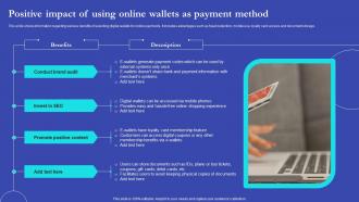 NEO Banks For Digital Funds Positive Impact Of Using Online Wallets As Payment Method Fin SS V