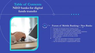 NEO Banks For Digital Funds Transfer Powerpoint Presentation Slides Fin CD V Analytical Designed