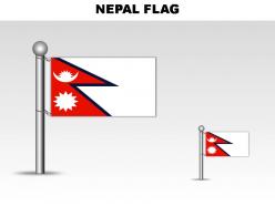 Nepal country powerpoint flags