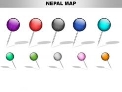 Nepal country powerpoint maps