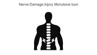 Nerve Damage Injury Monotone Icon In Powerpoint Pptx Png And Editable Eps Format