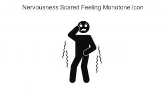 Nervousness Scared Feeling Monotone Icon In Powerpoint Pptx Png And Editable Eps Format