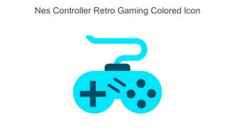Nes Controller Retro Gaming Colored Icon In Powerpoint Pptx Png And Editable Eps Format