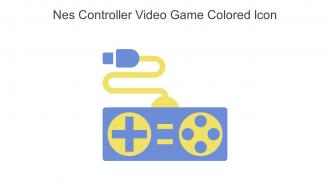 Nes Controller Video Game Colored Icon In Powerpoint Pptx Png And Editable Eps Format