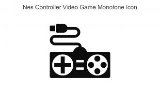 Nes Controller Video Game Monotone Icon In Powerpoint Pptx Png And Editable Eps Format