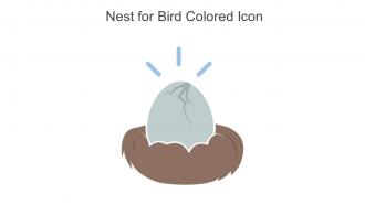 Nest For Bird Colored Icon In Powerpoint Pptx Png And Editable Eps Format