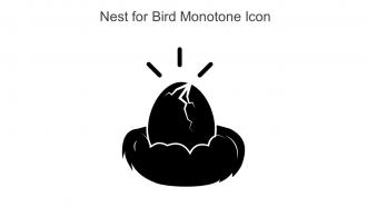 Nest For Bird Monotone Icon In Powerpoint Pptx Png And Editable Eps Format