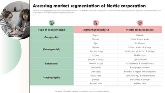 Nestle Company Overview Assessing Market Segmentation Of Nestle Corporation Strategy SS V